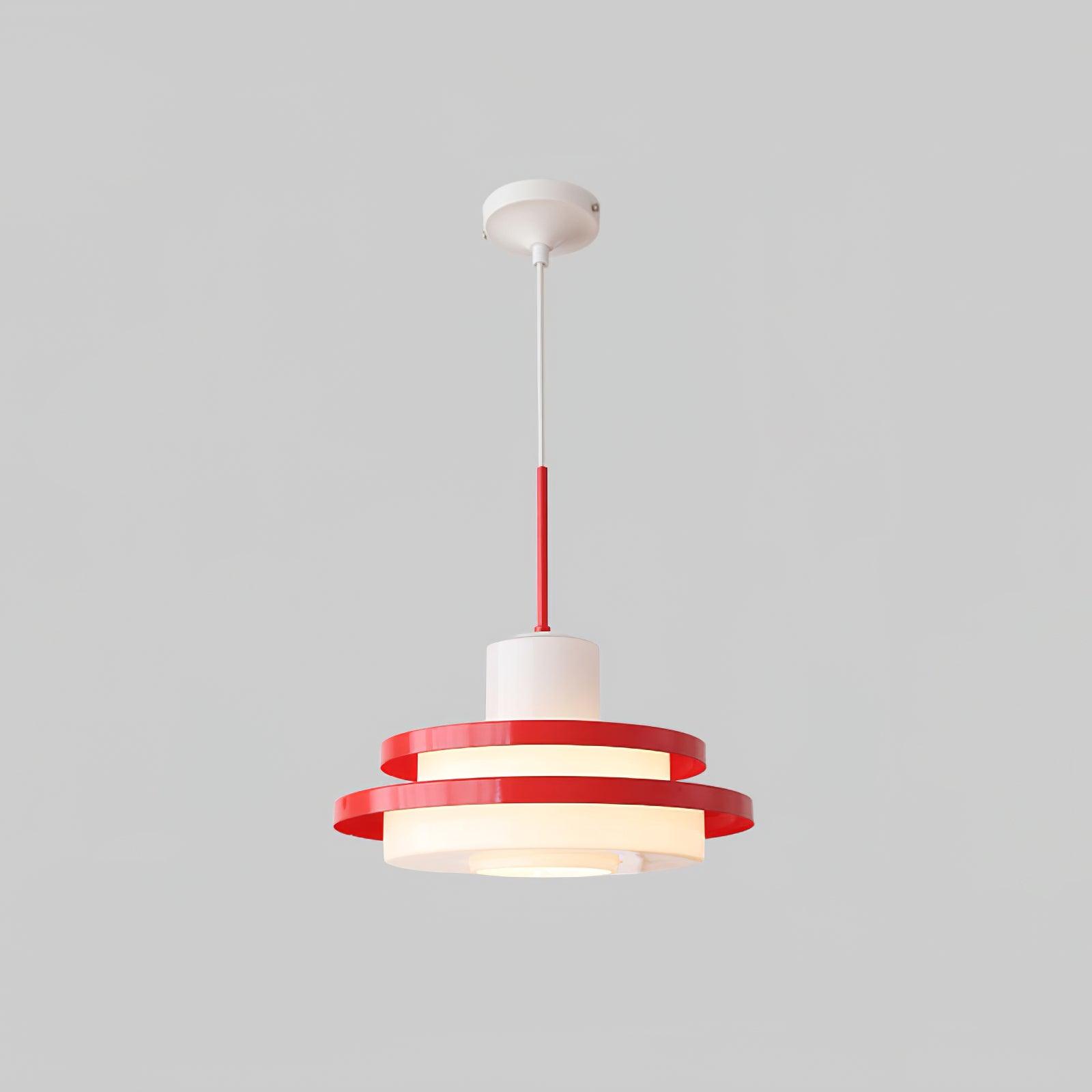 Eviso Red and White Pendant Light