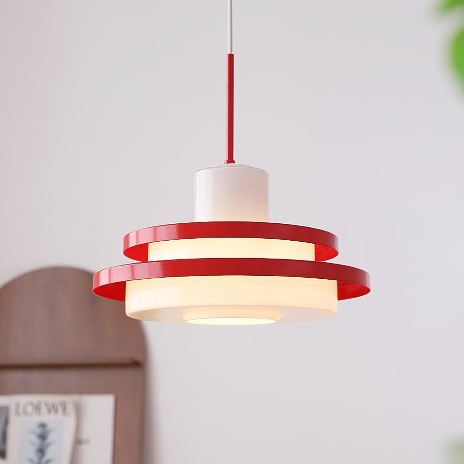Eviso Red and White Pendant Light
