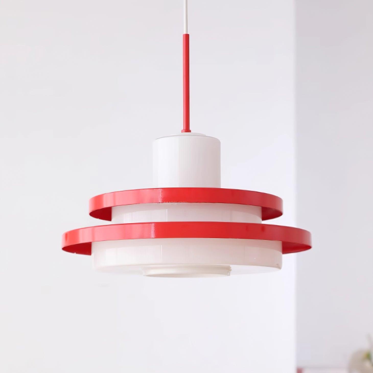 Eviso Red and White Pendant Light