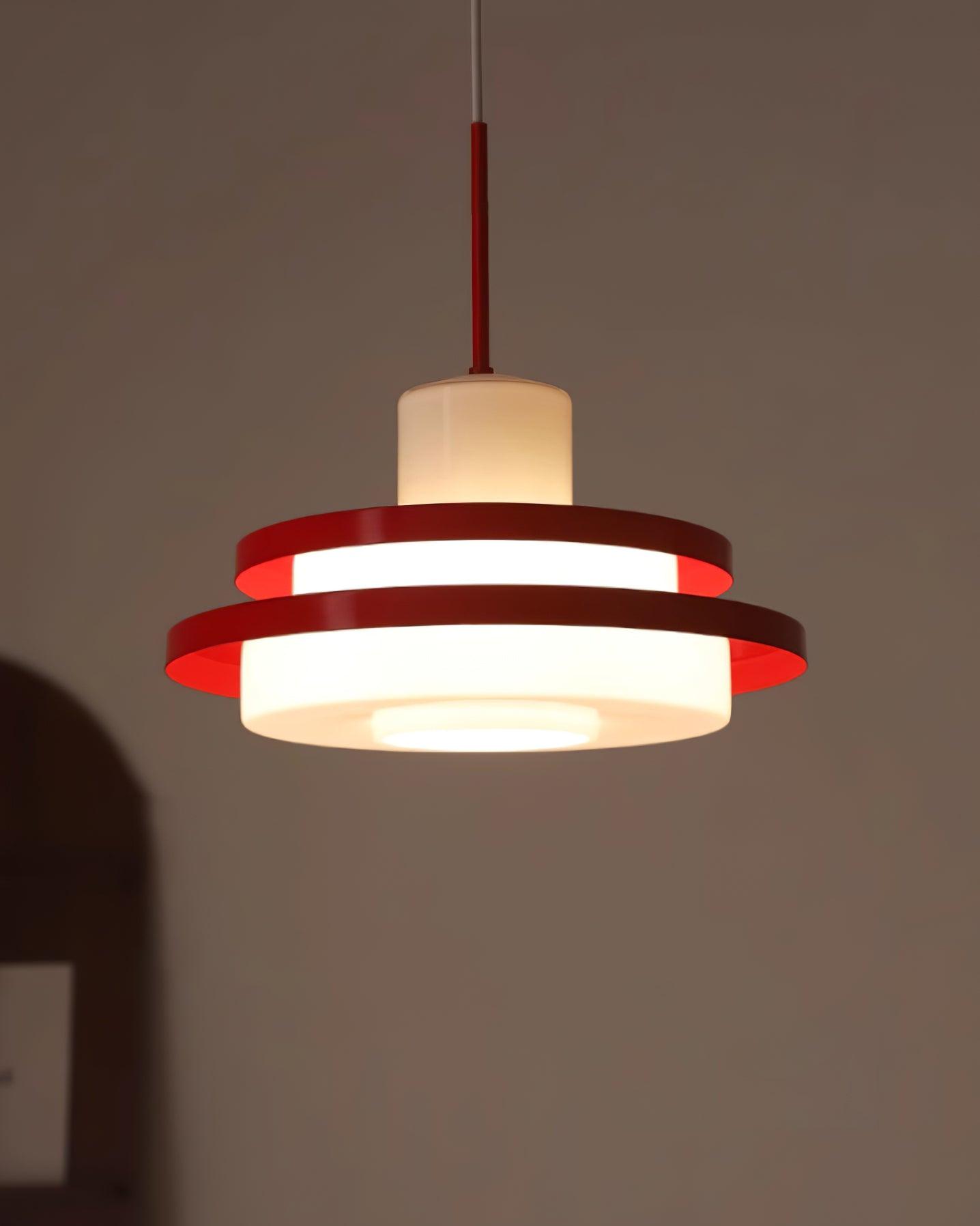 Eviso Red and White Pendant Light