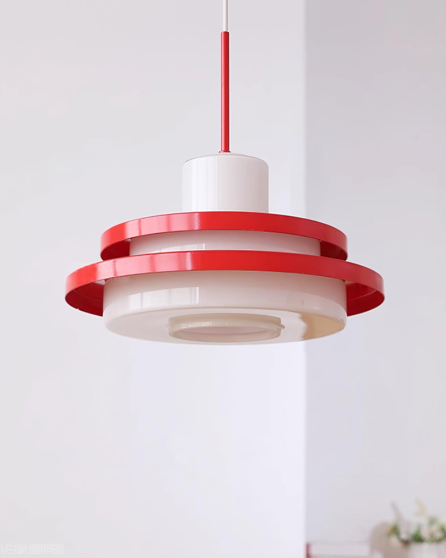 Eviso Red and White Pendant Light