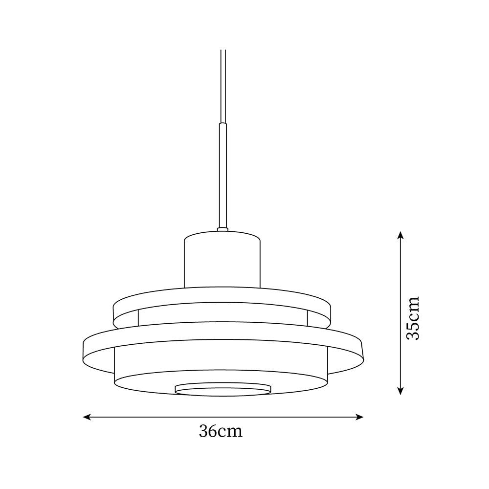Eviso Red and White Pendant Light