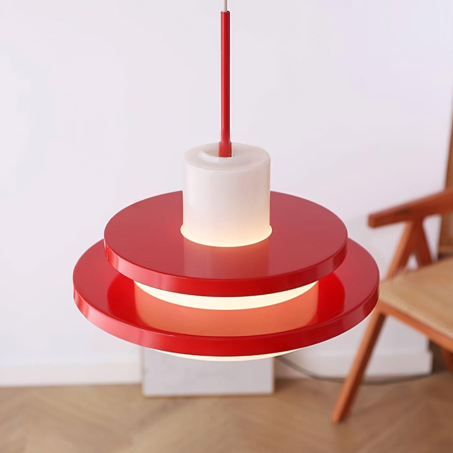 Eviso Red and White Pendant Light