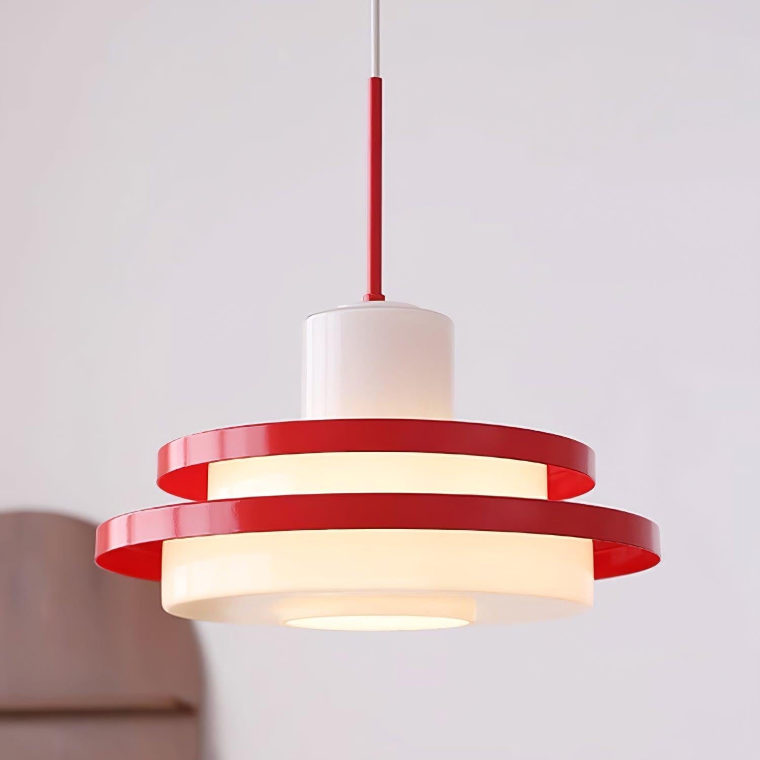 Eviso Red and White Pendant Light