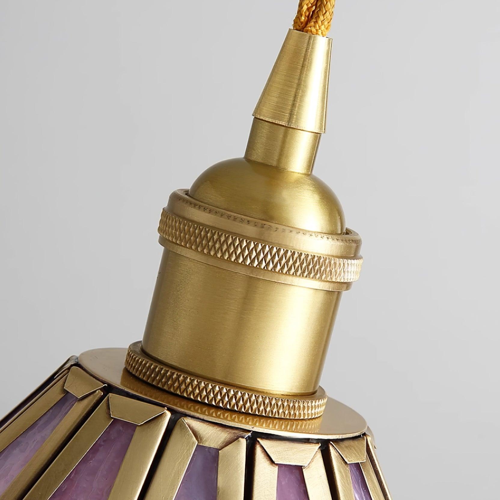 Lione Pink Stained Glass Pendant Light