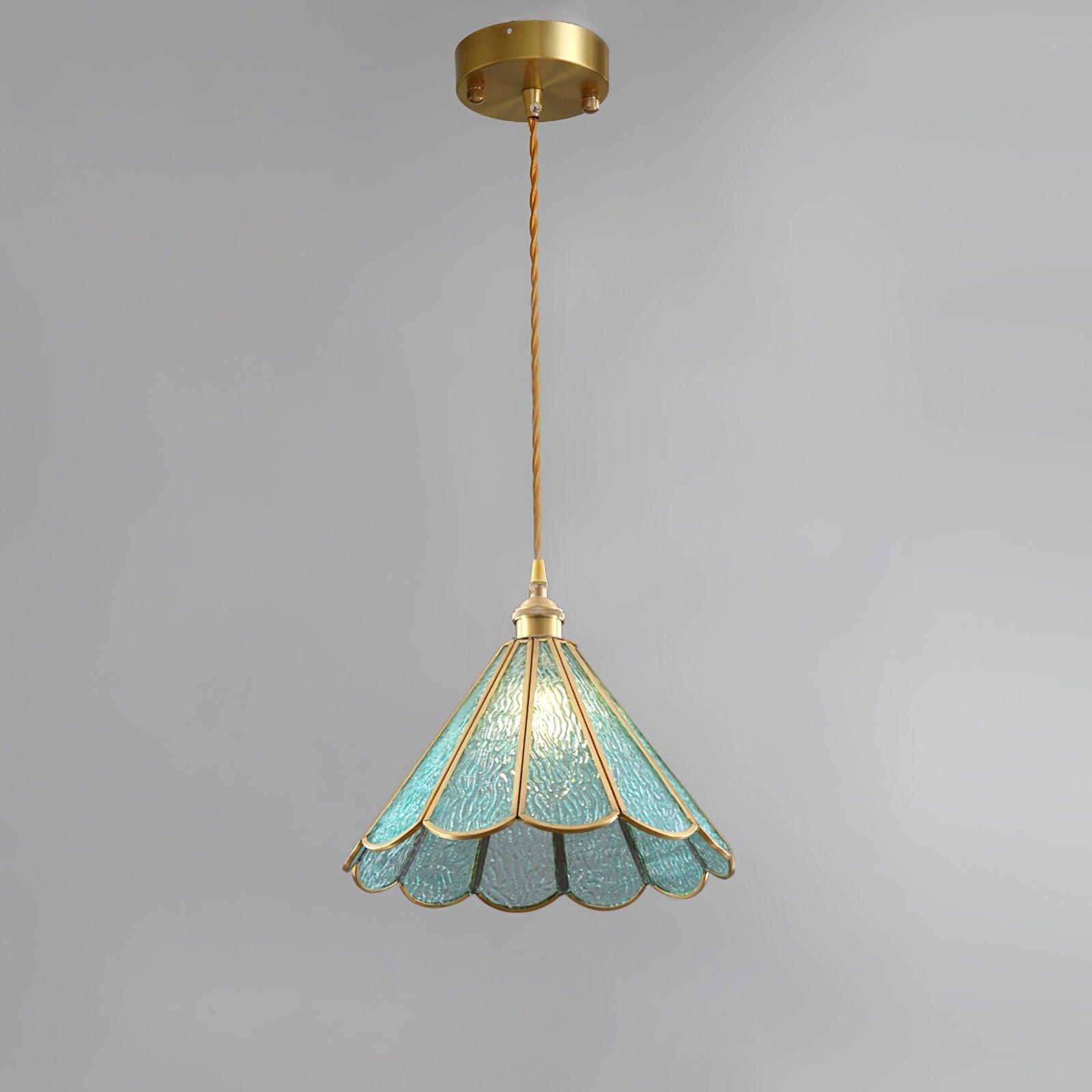 Lione Pink Stained Glass Pendant Light