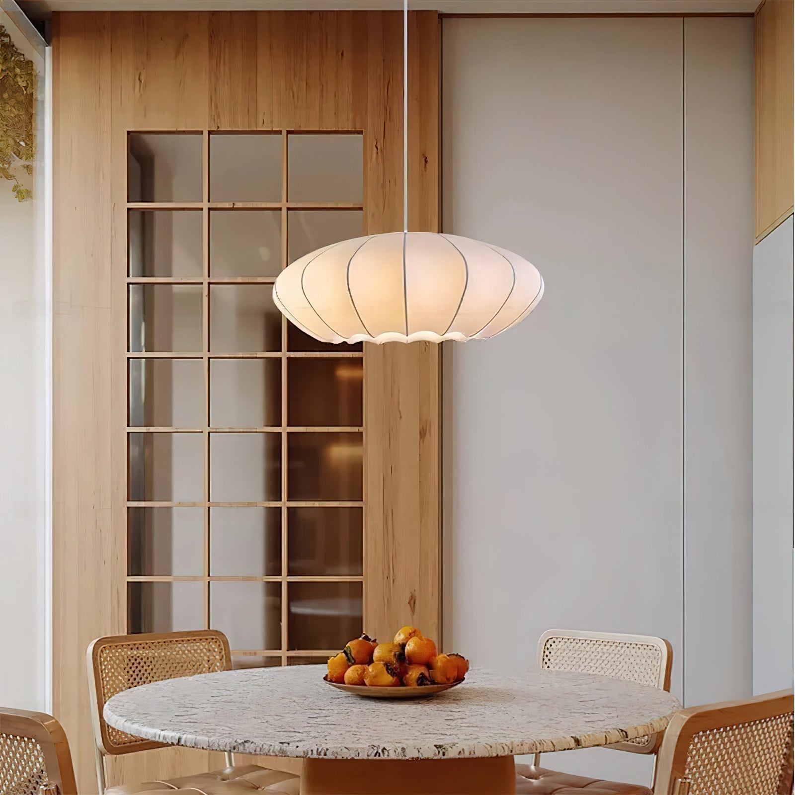 Pithos Silk Elegant Pendant Lamp-Neutral Decor