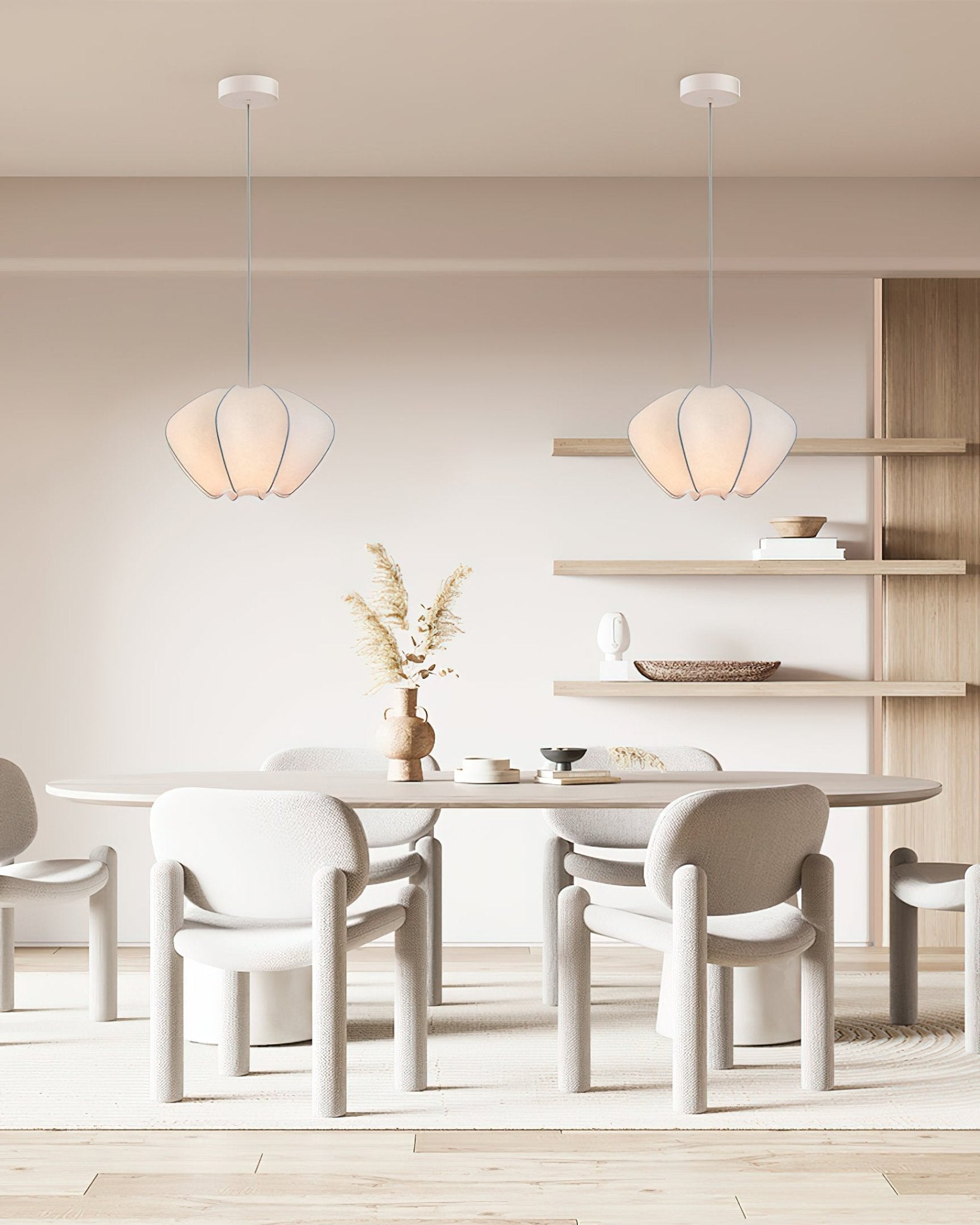 Pithos Silk Elegant Pendant Lamp-Neutral Decor