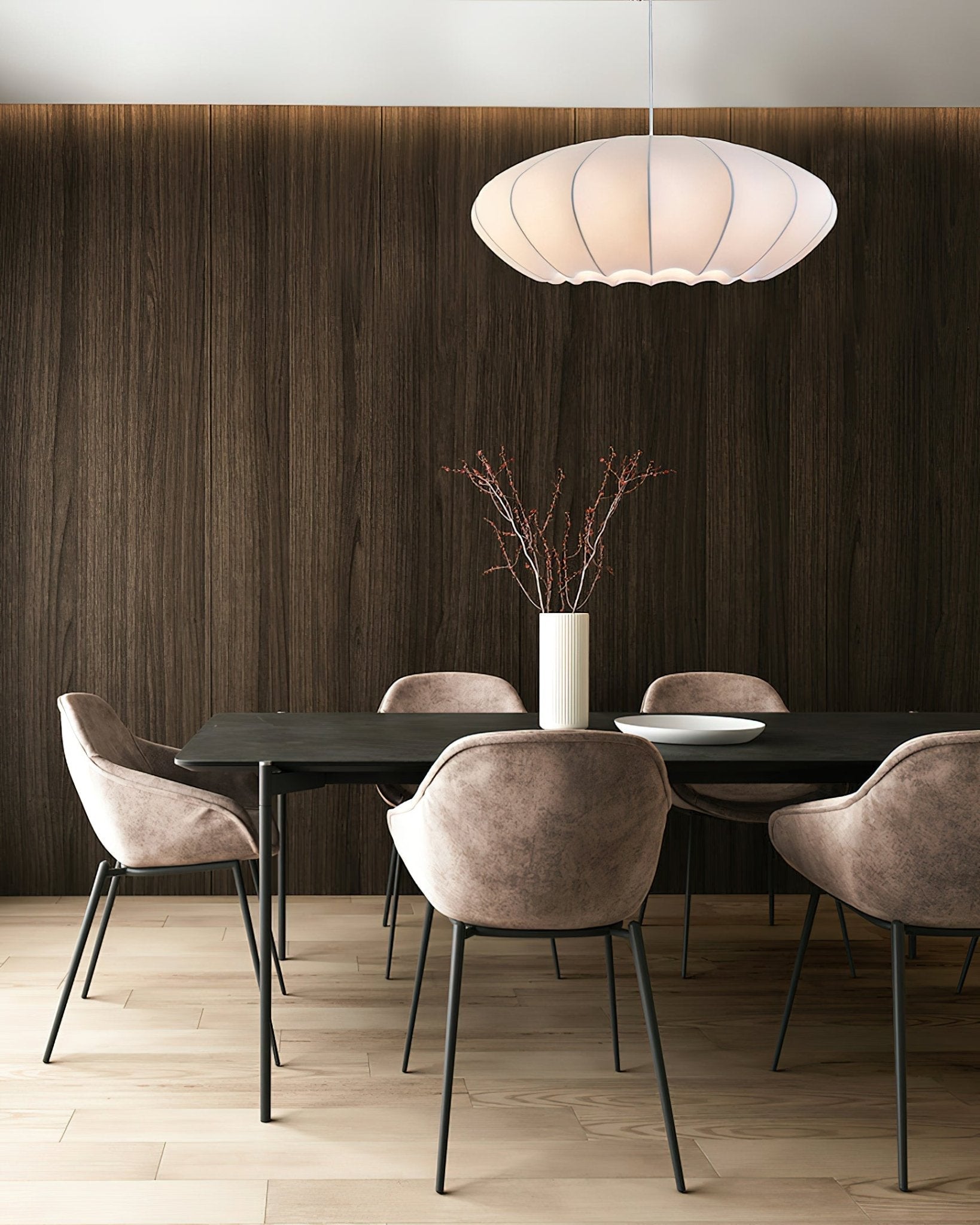 Pithos Silk Elegant Pendant Lamp-Neutral Decor