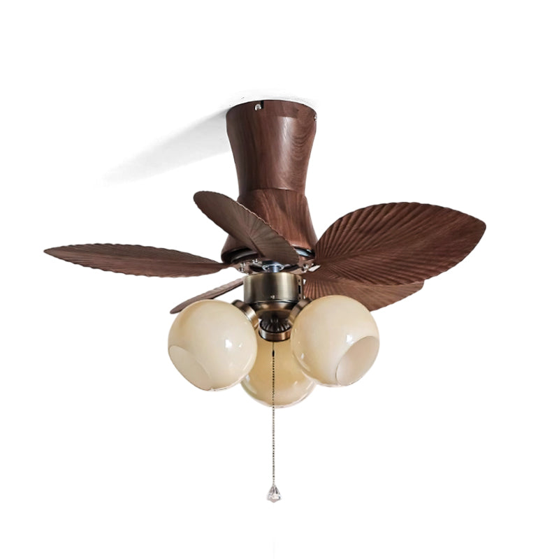 Exploded view showing the components of the Malibu Ceiling Fan Light.