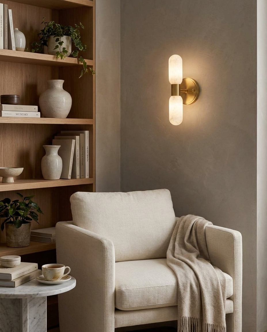 Odilia Alabaster Wall Sconce