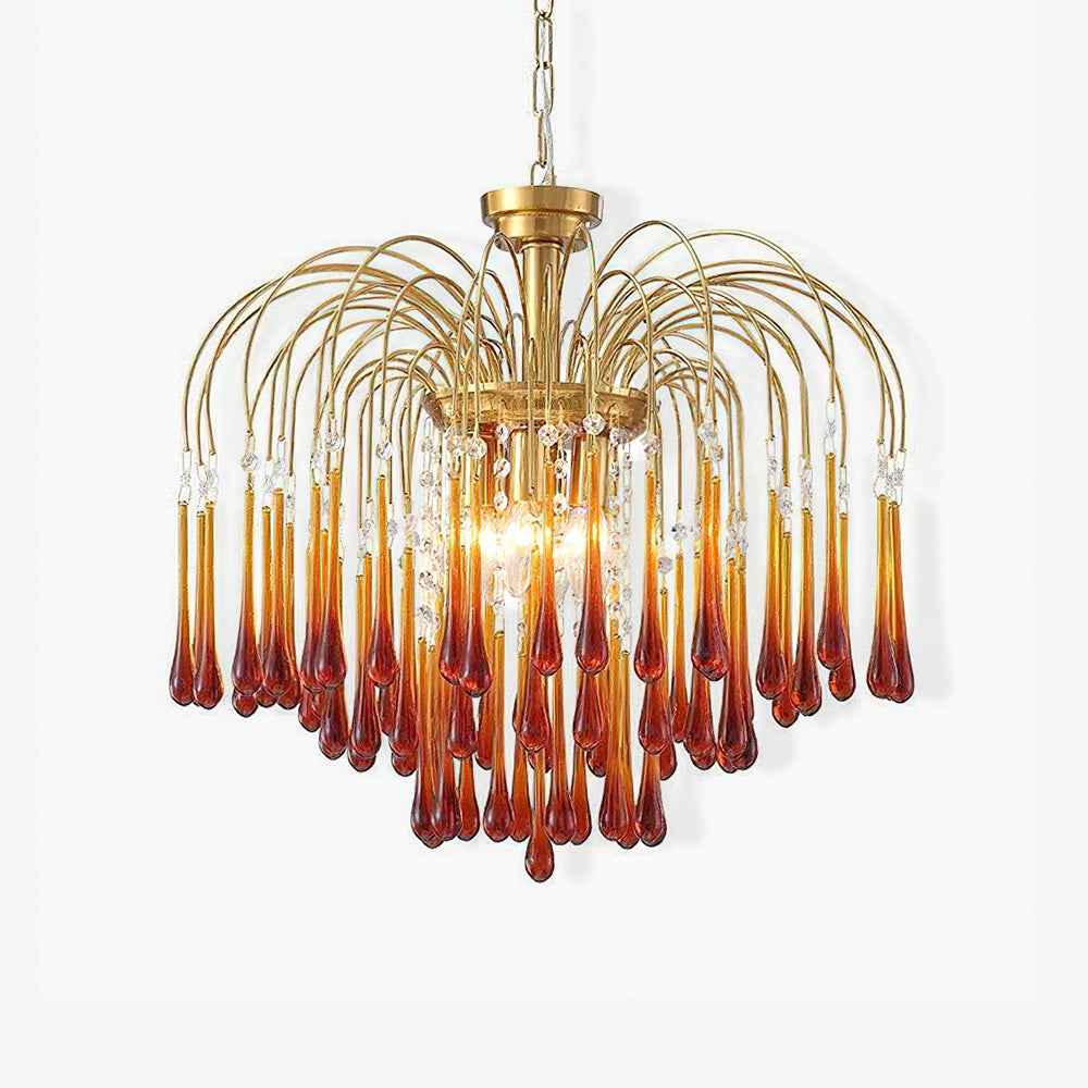 Ciel Chandelier Golden Arms and Crystal-Neutral Decor