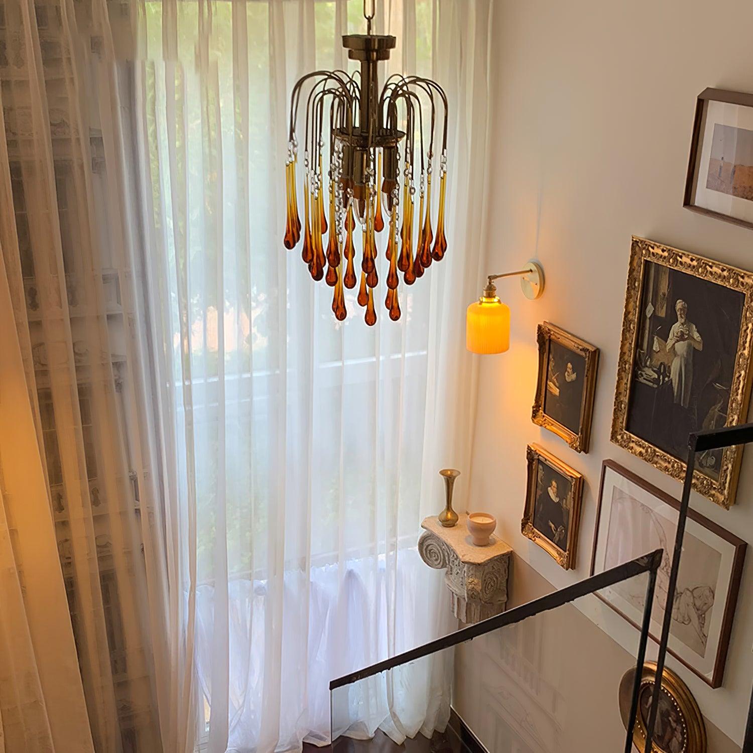 Ciel Chandelier Golden Arms and Crystal-Neutral Decor
