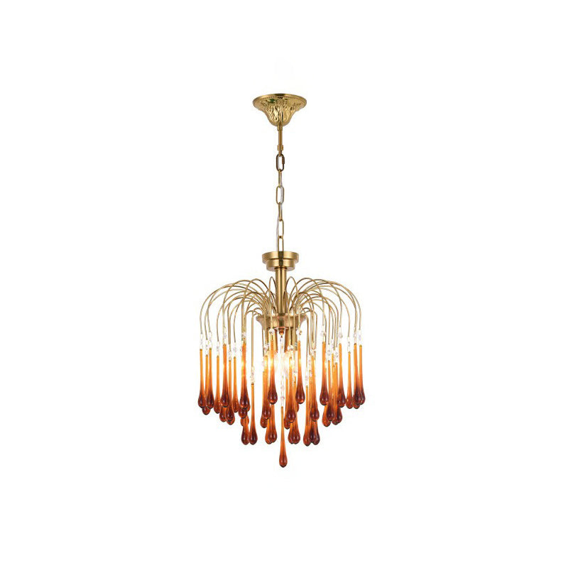 Ciel Chandelier Golden Arms and Crystal-Neutral Decor