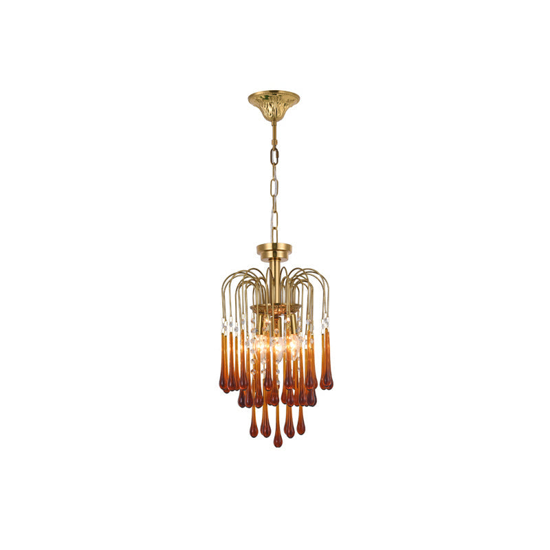 Ciel Chandelier Golden Arms and Crystal-Neutral Decor