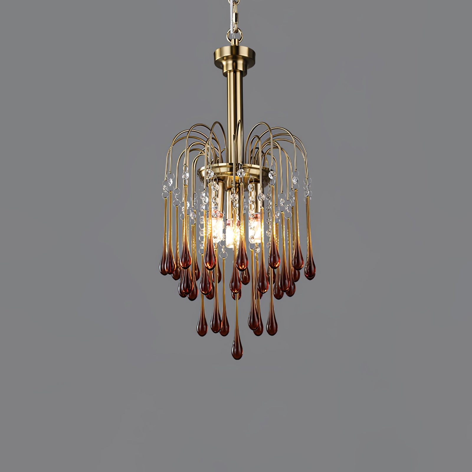 Ciel Chandelier Golden Arms and Crystal-Neutral Decor