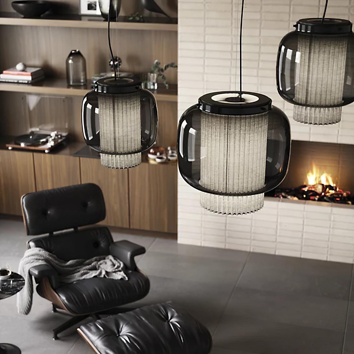 Auren Modern Glass Pendant Lamp-Neutral Decor