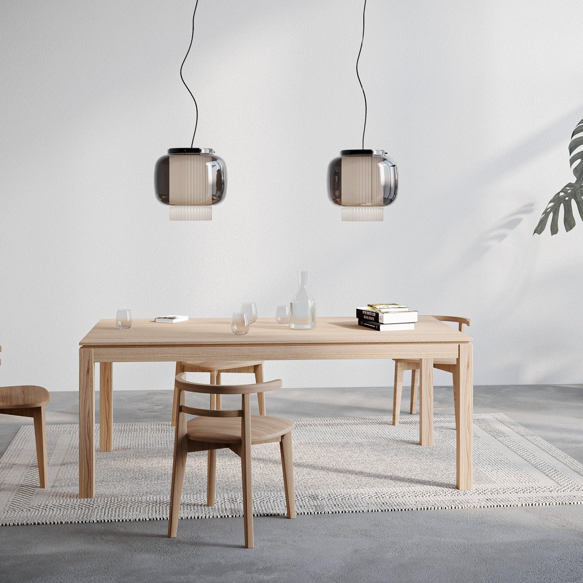 Auren Modern Glass Pendant Lamp-Neutral Decor