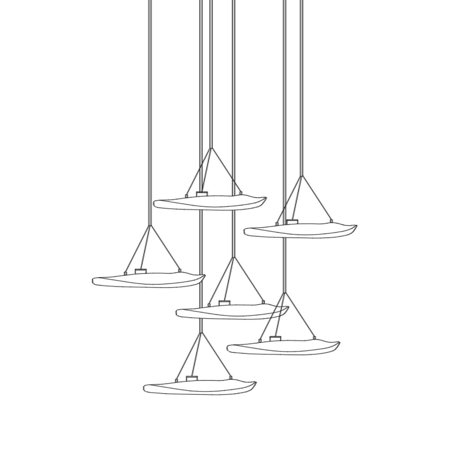 Manta Drift Chandelier-Neutral Decor