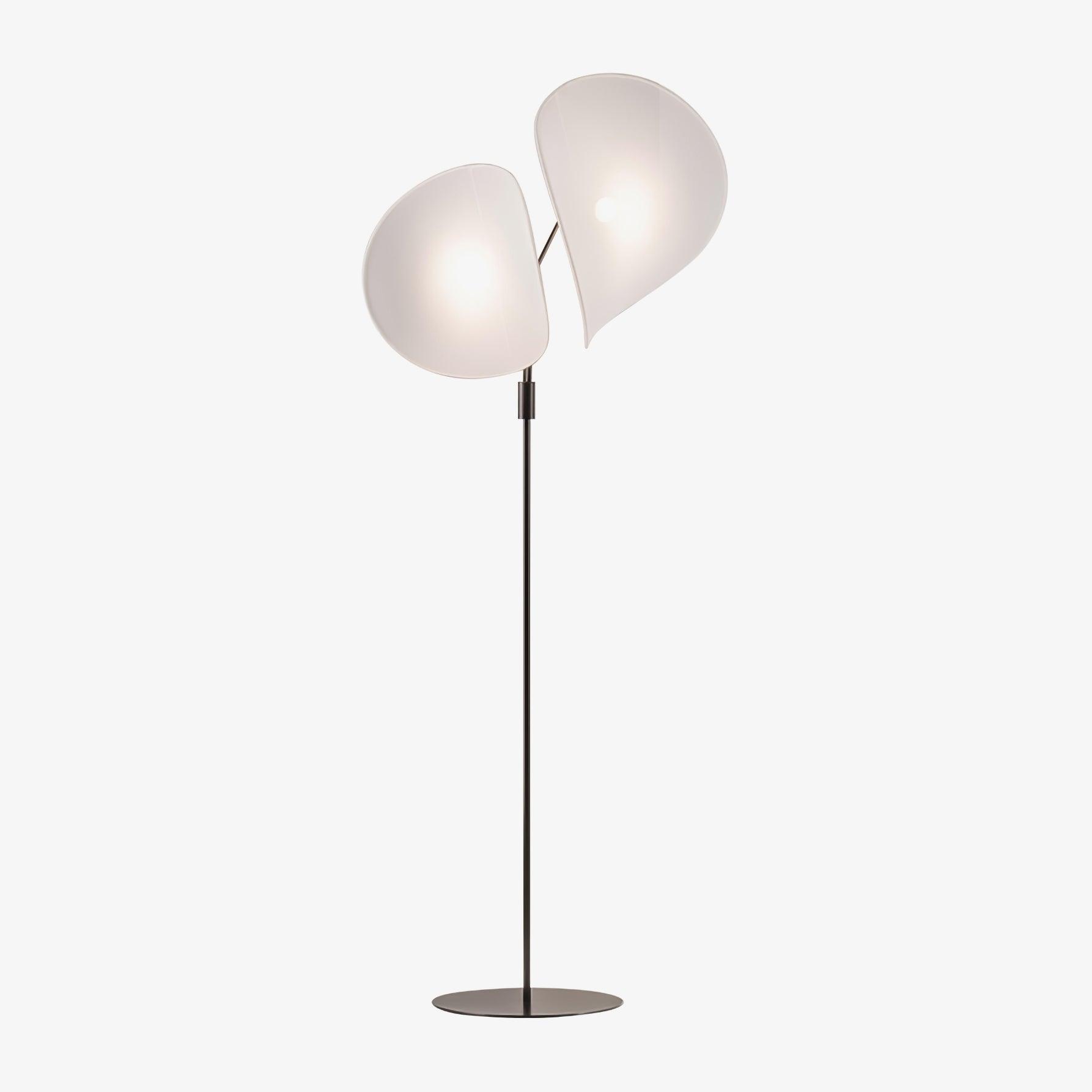 Riven Modern Fabric Floor Lamp-Neutral Decor