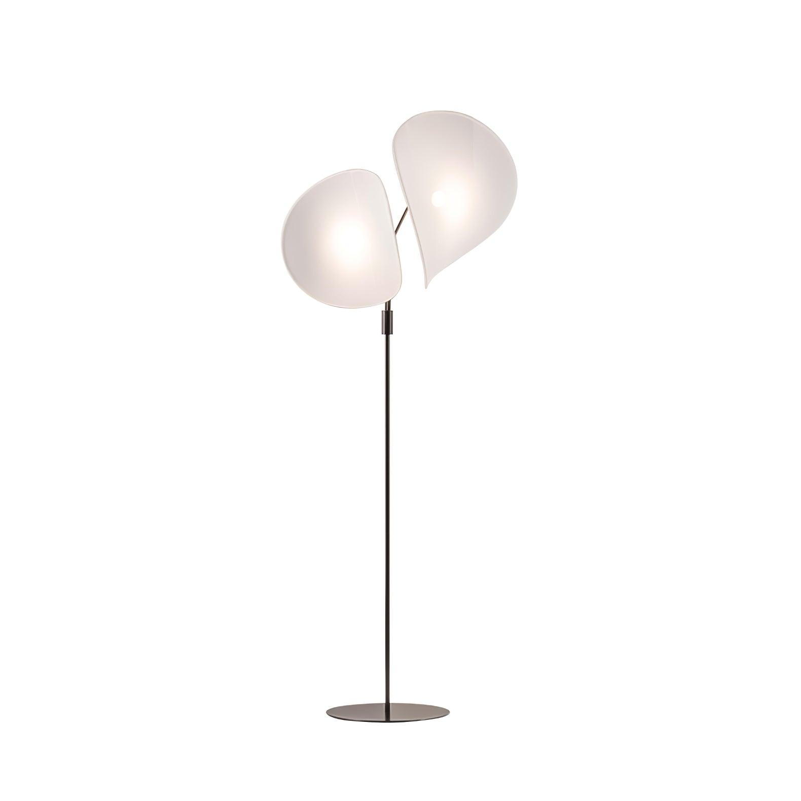 Riven Modern Fabric Floor Lamp-Neutral Decor