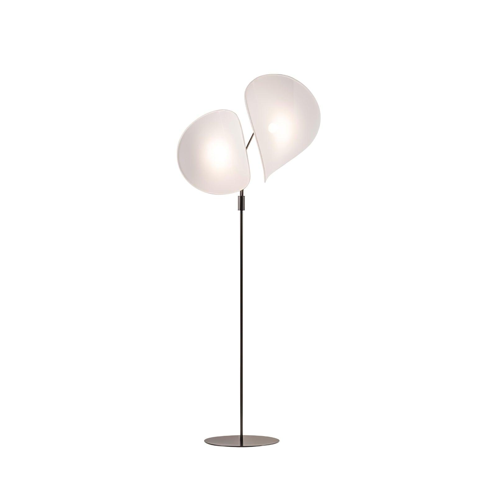 Riven Modern Fabric Floor Lamp-Neutral Decor