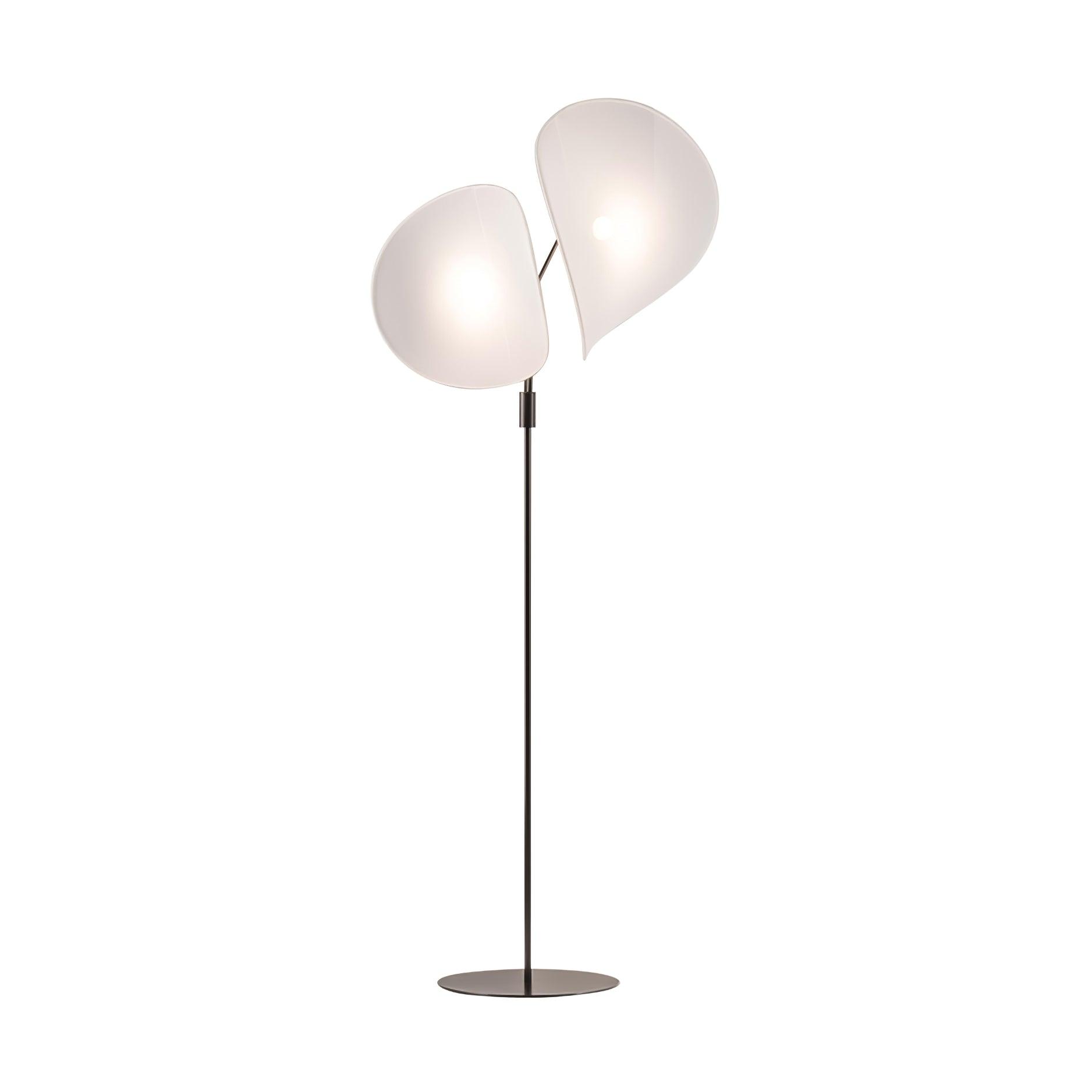 Riven Modern Fabric Floor Lamp-Neutral Decor