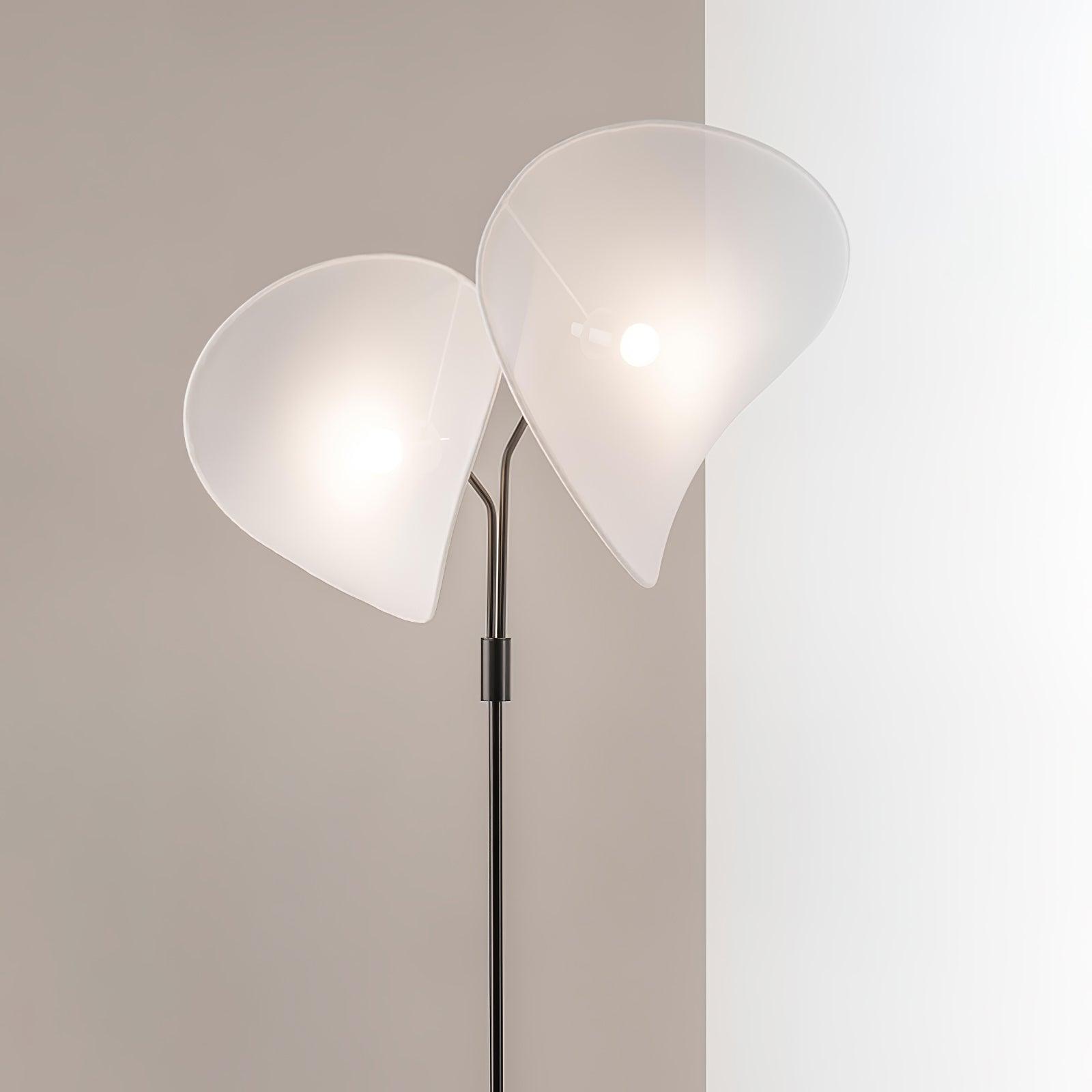 Riven Modern Fabric Floor Lamp-Neutral Decor