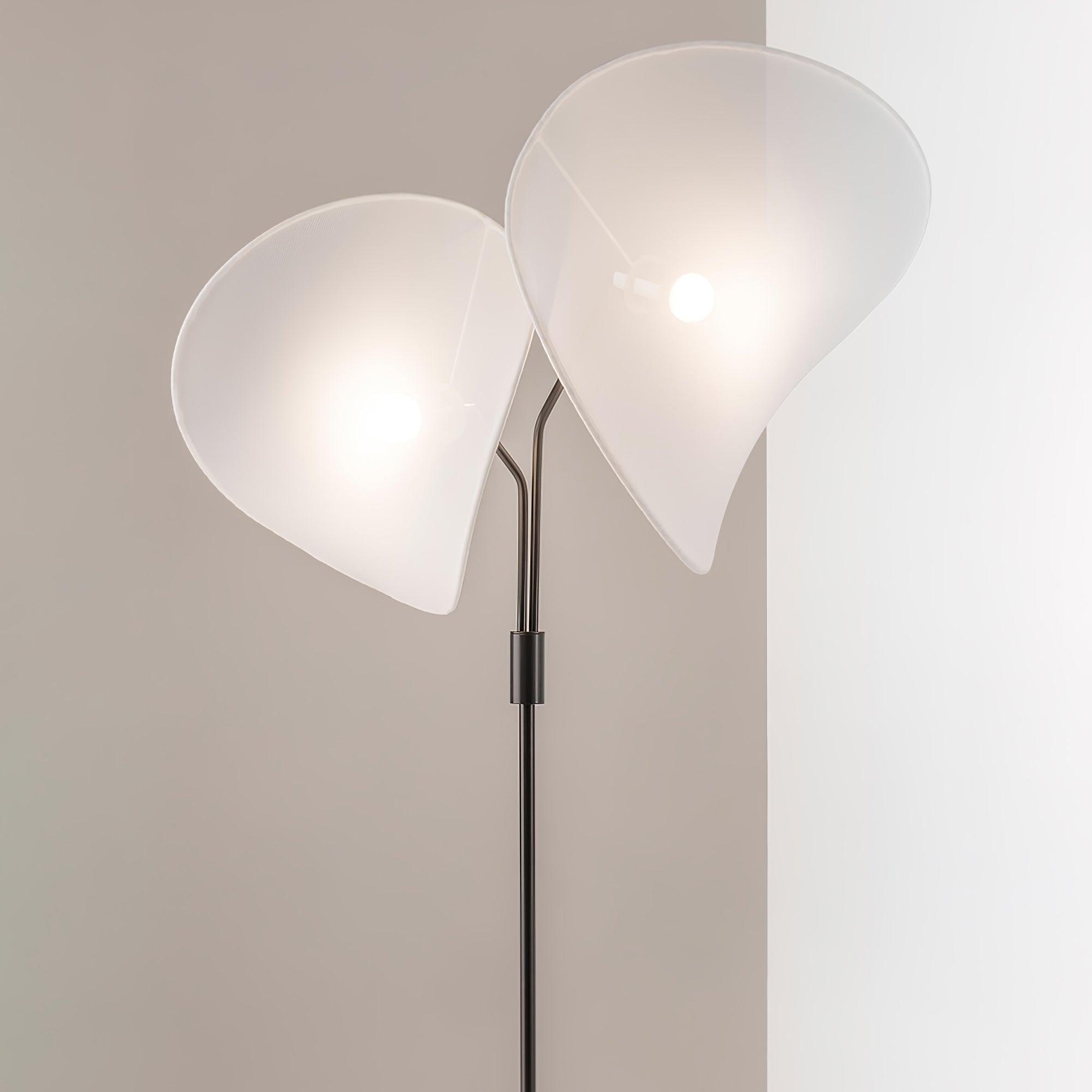 Riven Modern Fabric Floor Lamp-Neutral Decor