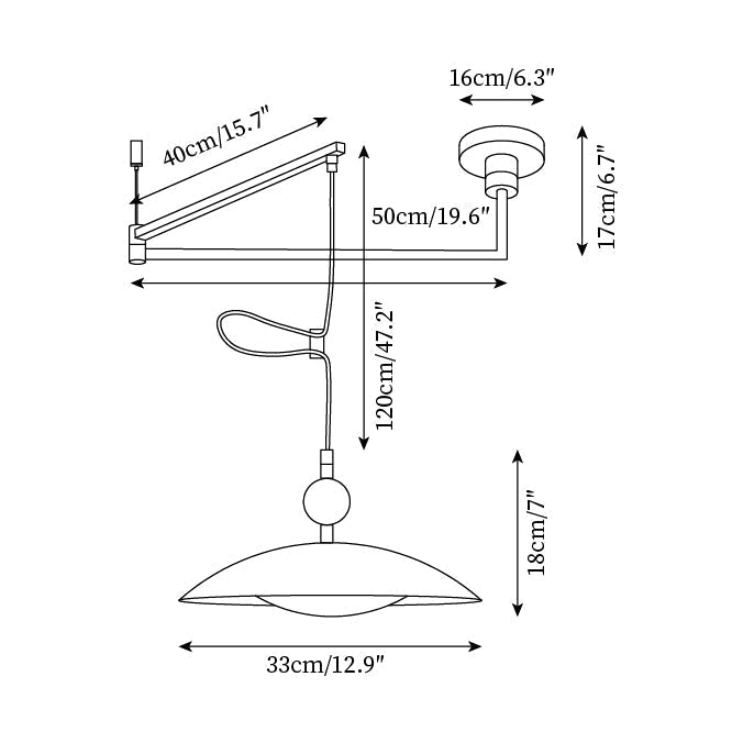 Jovik Adjustable Pendant Light