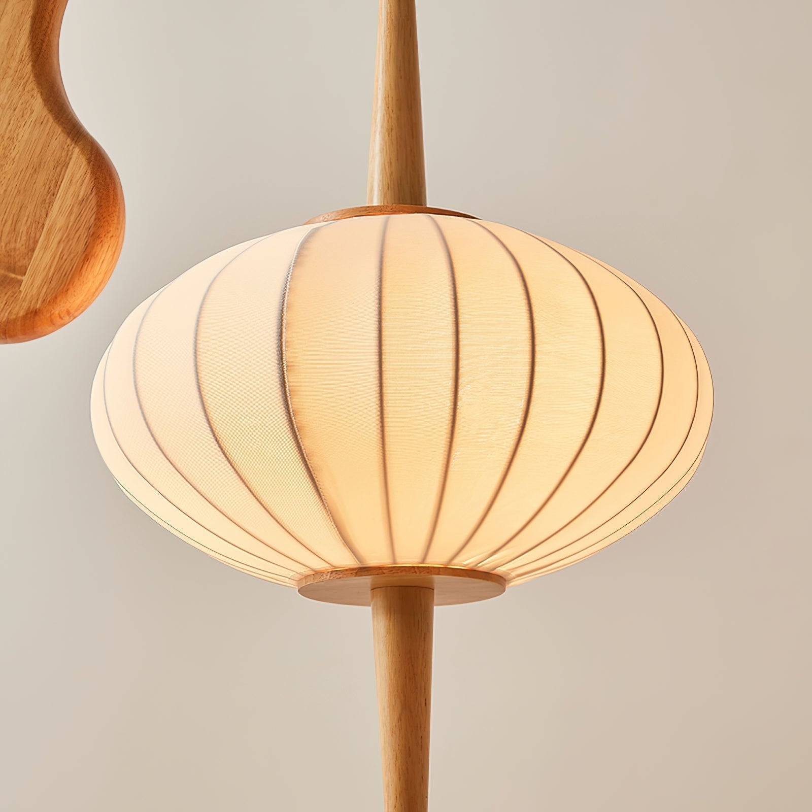 Ulen Mid Century Wooden Floor Lamp-Neutral Decor