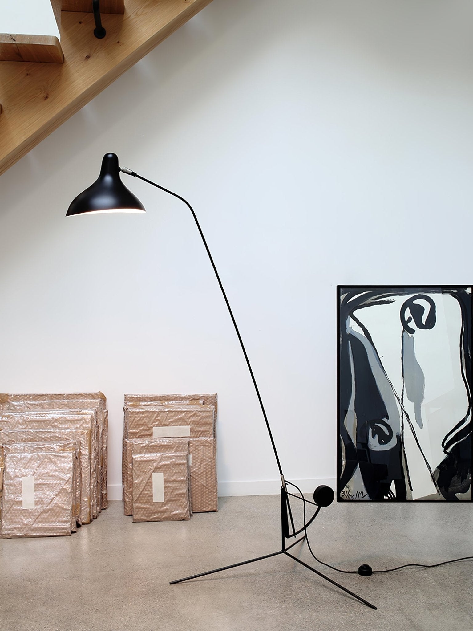 ArcMotion Mantis Arm Floor Lamp-Neutral Decor