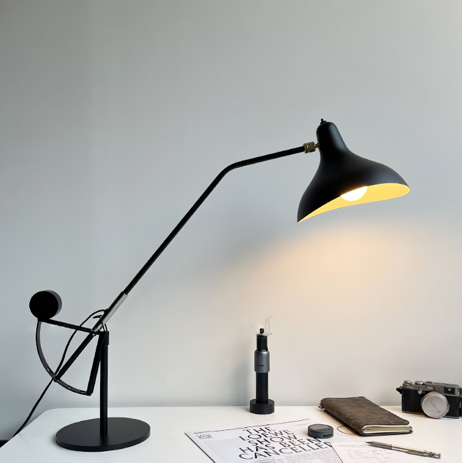 Sfera Industrial Table Lamp-Neutral Decor