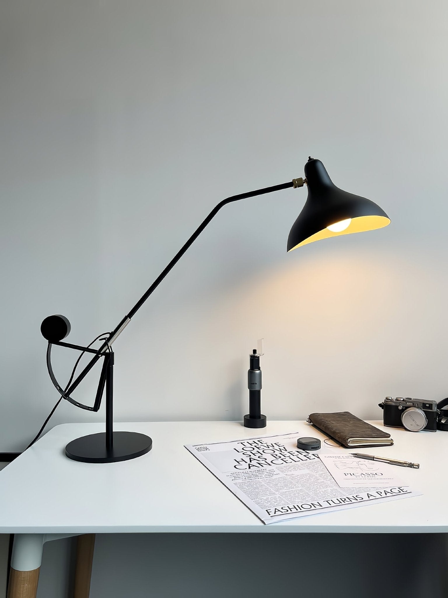 Sfera Industrial Table Lamp-Neutral Decor