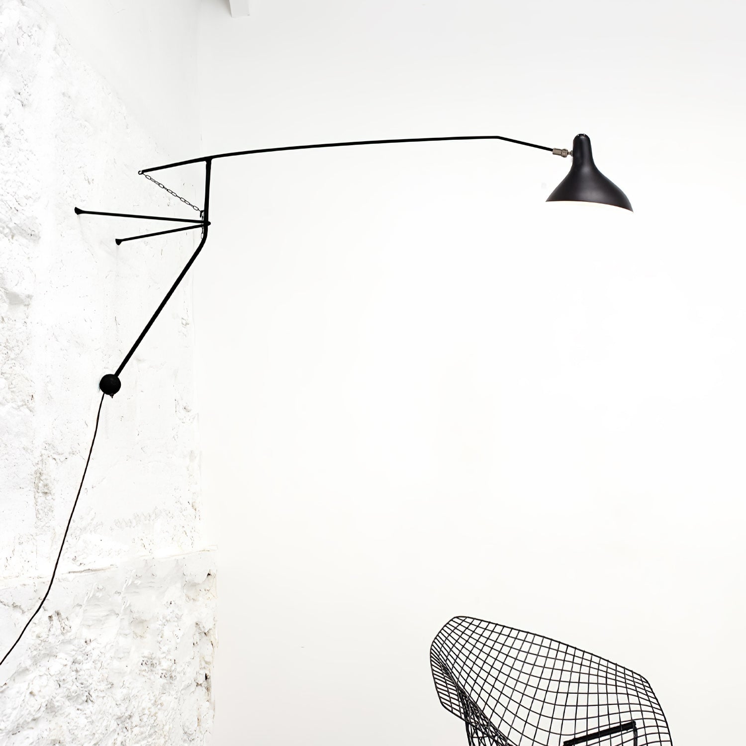 Ivsolarae Modern Minimalist Arm Wall Lamp-Neutral Decor