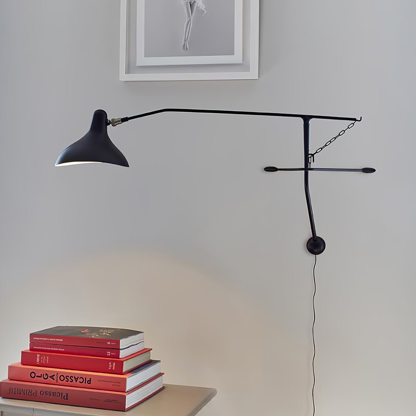 Ivsolarae Modern Minimalist Arm Wall Lamp-Neutral Decor