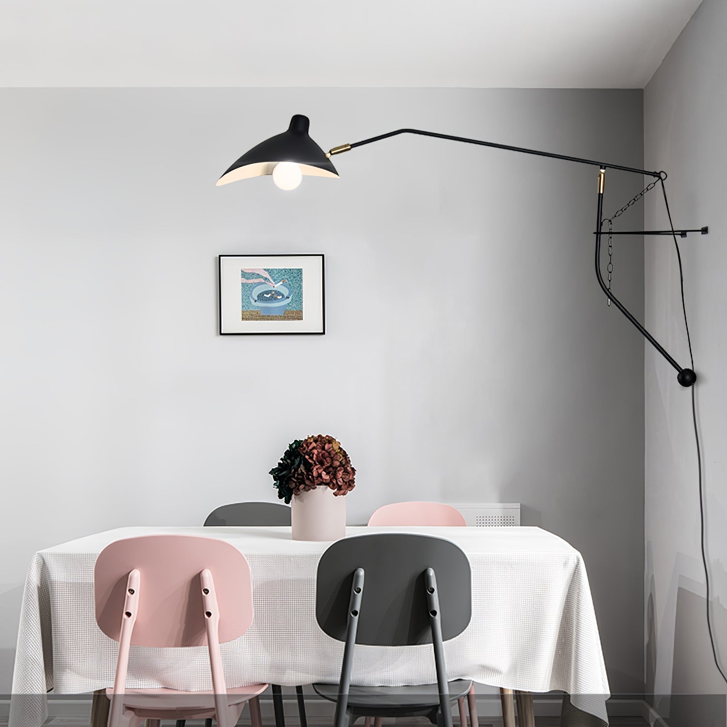 Ivsolarae Modern Minimalist Arm Wall Lamp-Neutral Decor