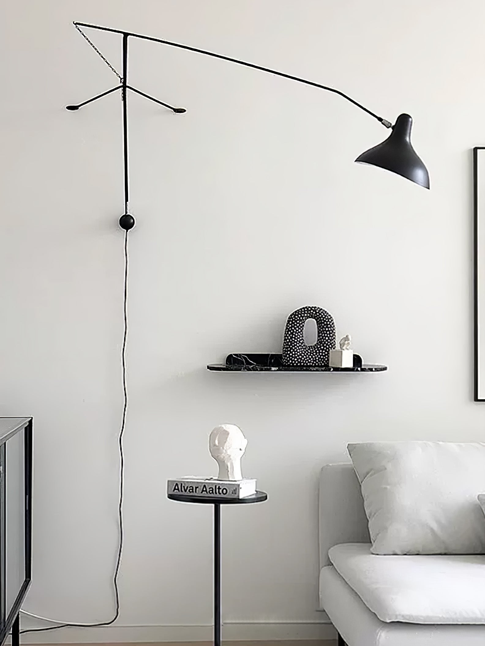 Ivsolarae Modern Minimalist Arm Wall Lamp-Neutral Decor