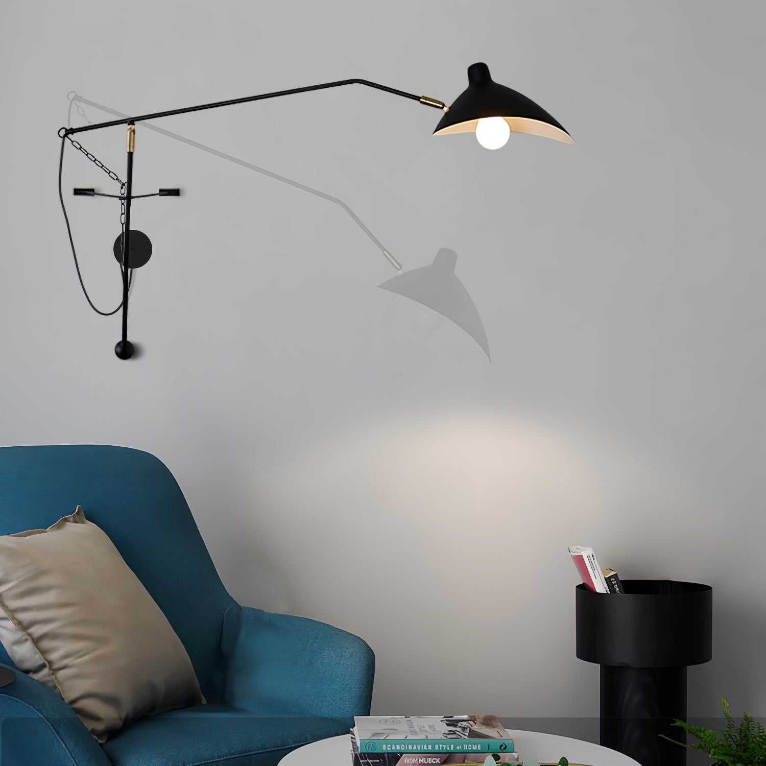 Ivsolarae Modern Minimalist Arm Wall Lamp-Neutral Decor