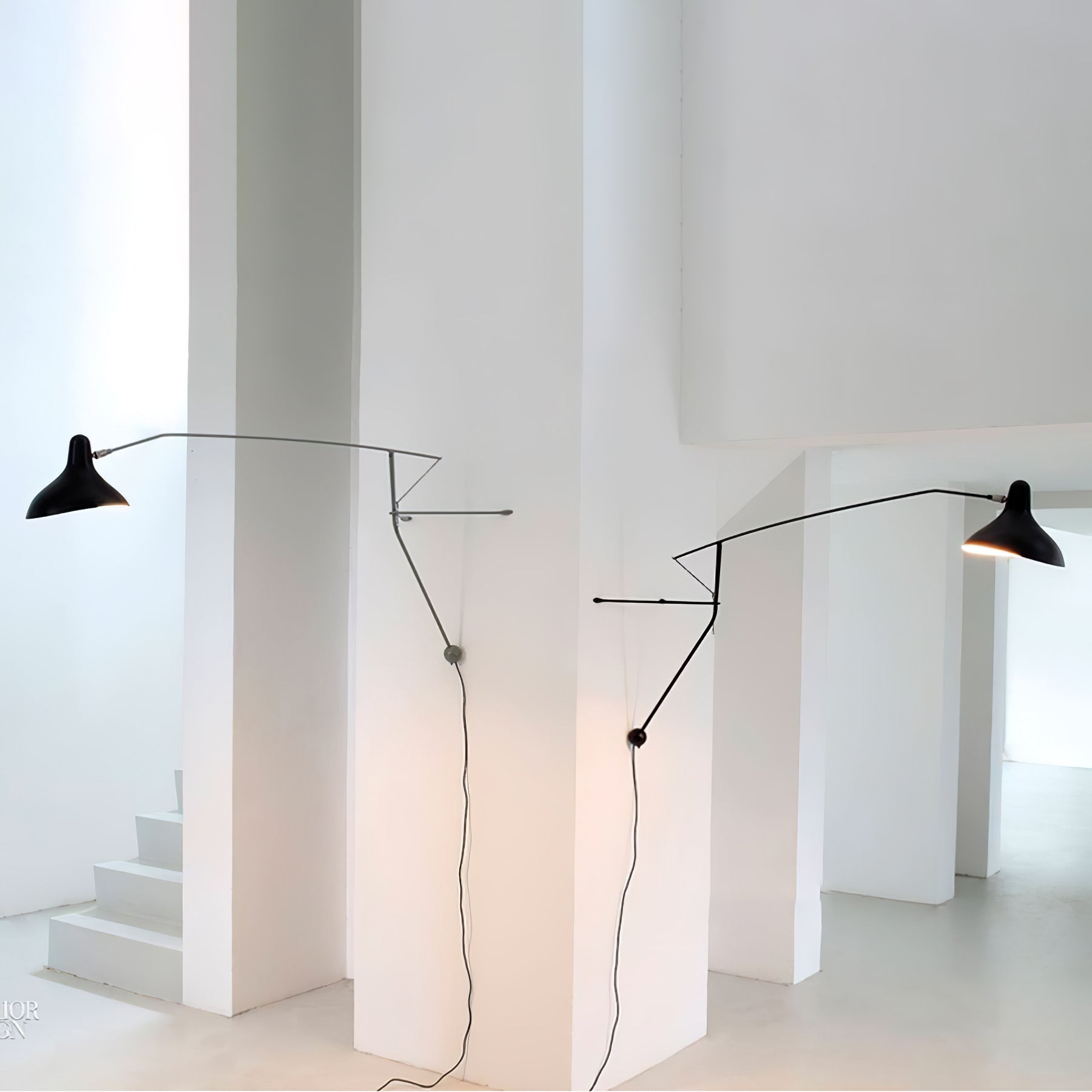 Ivsolarae Modern Minimalist Arm Wall Lamp-Neutral Decor