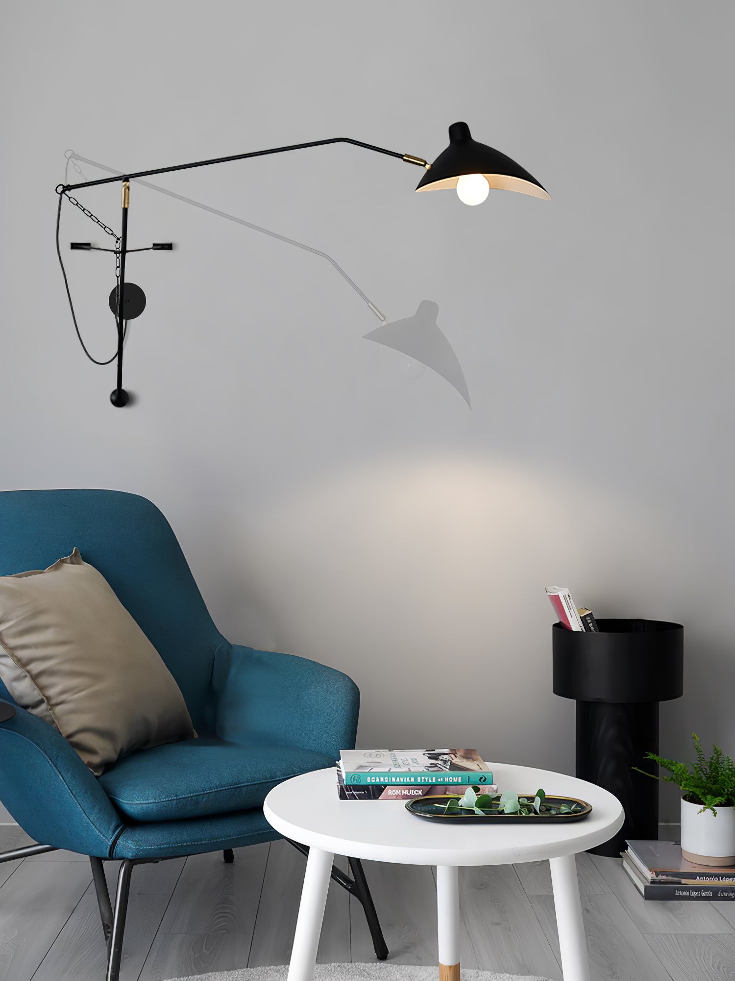 Ivsolarae Modern Minimalist Arm Wall Lamp-Neutral Decor