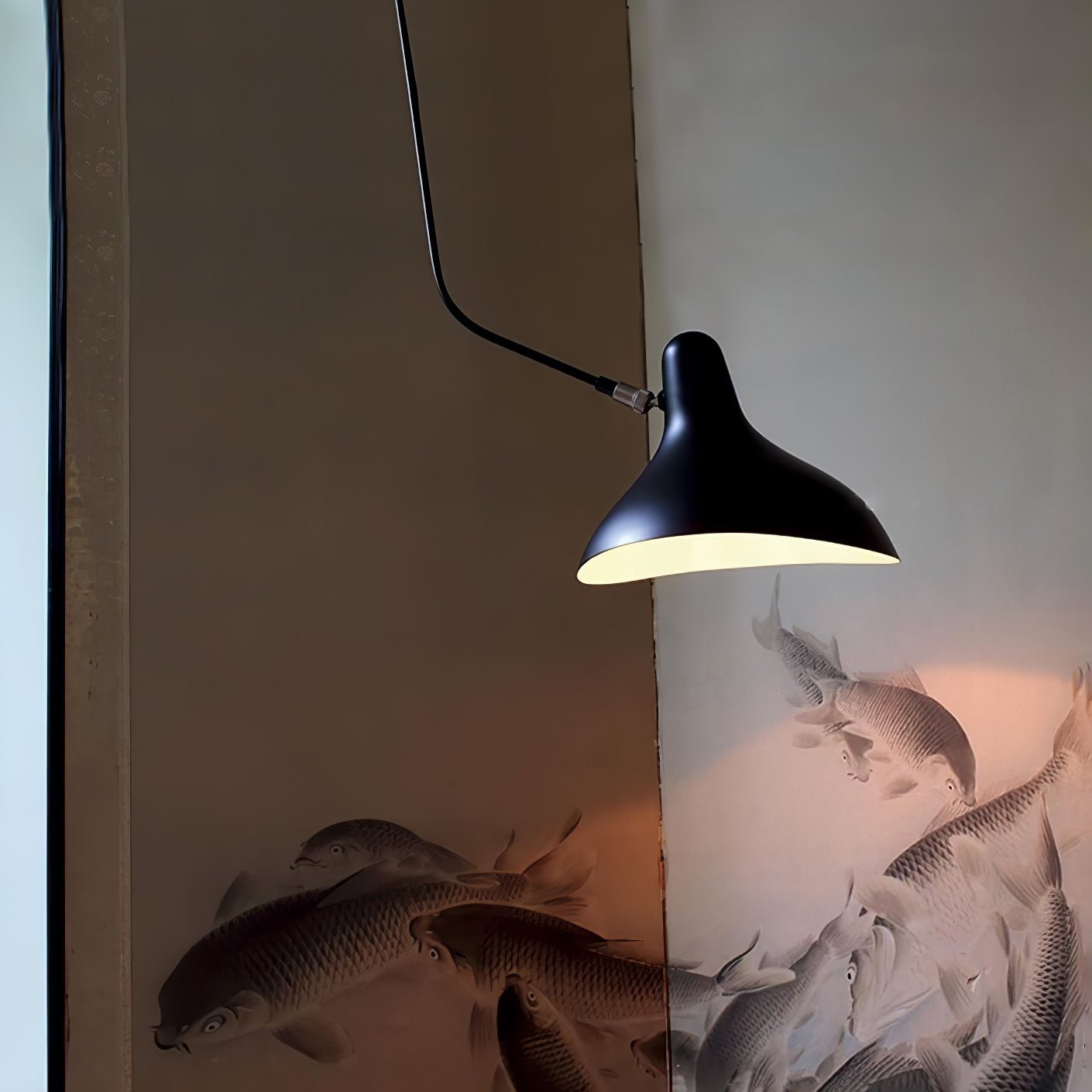 Ivsolarae Modern Minimalist Arm Wall Lamp-Neutral Decor