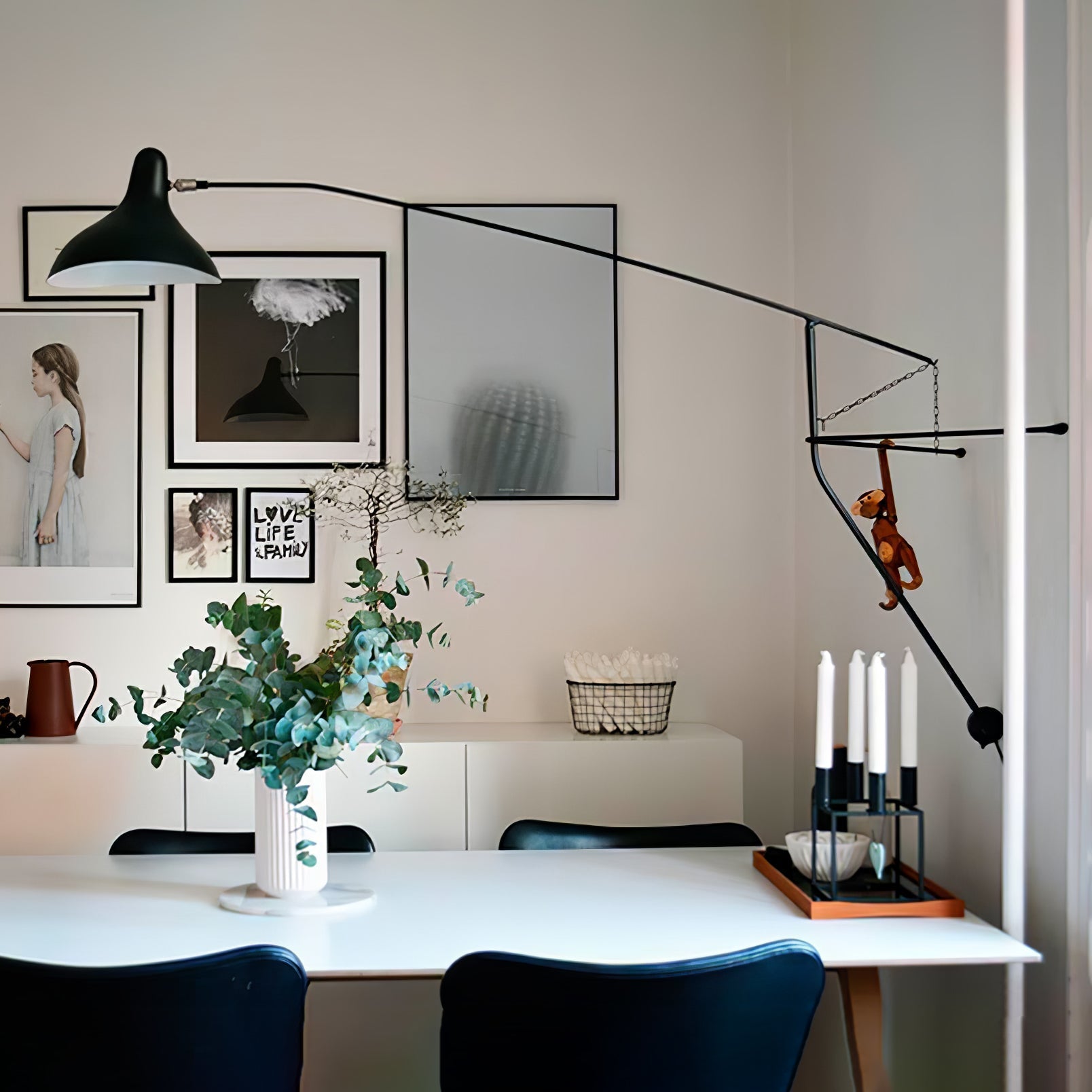 Ivsolarae Modern Minimalist Arm Wall Lamp-Neutral Decor