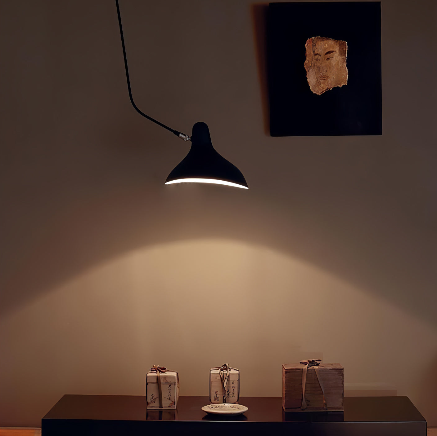 Ivsolarae Modern Minimalist Arm Wall Lamp-Neutral Decor