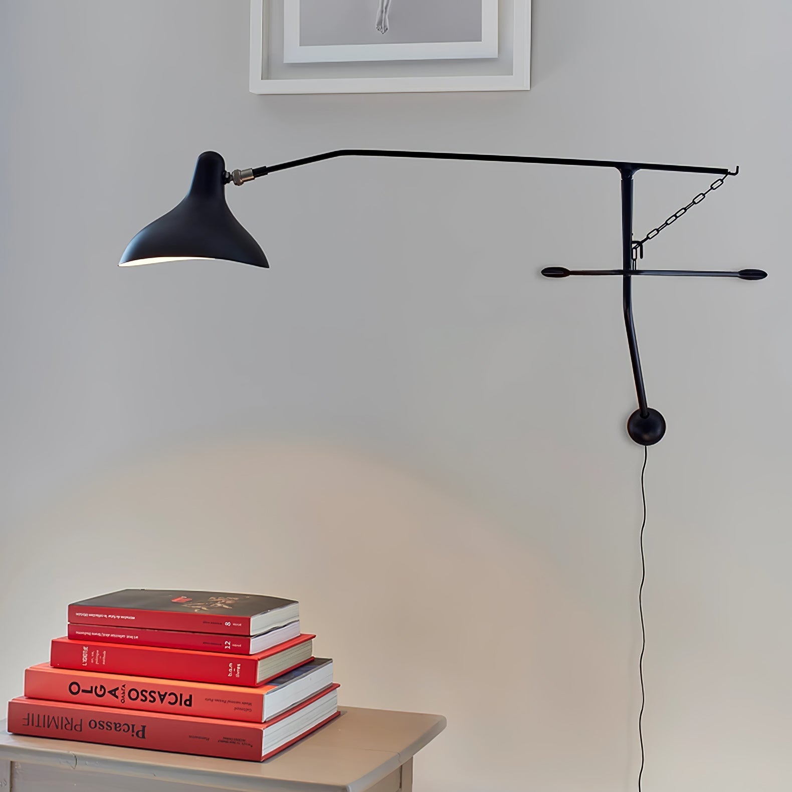 Ivsolarae Modern Minimalist Arm Wall Lamp-Neutral Decor