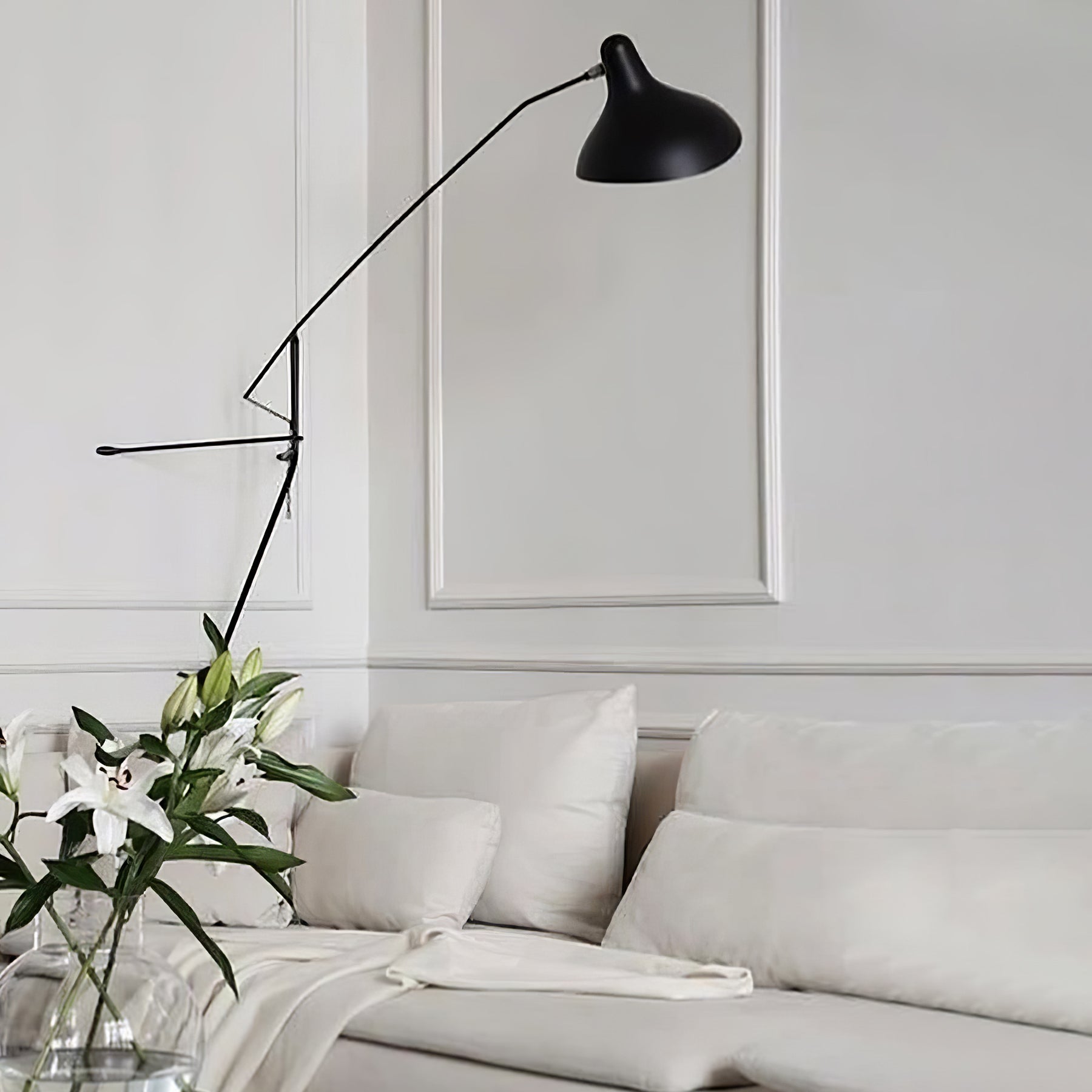 Ivsolarae Modern Minimalist Arm Wall Lamp-Neutral Decor
