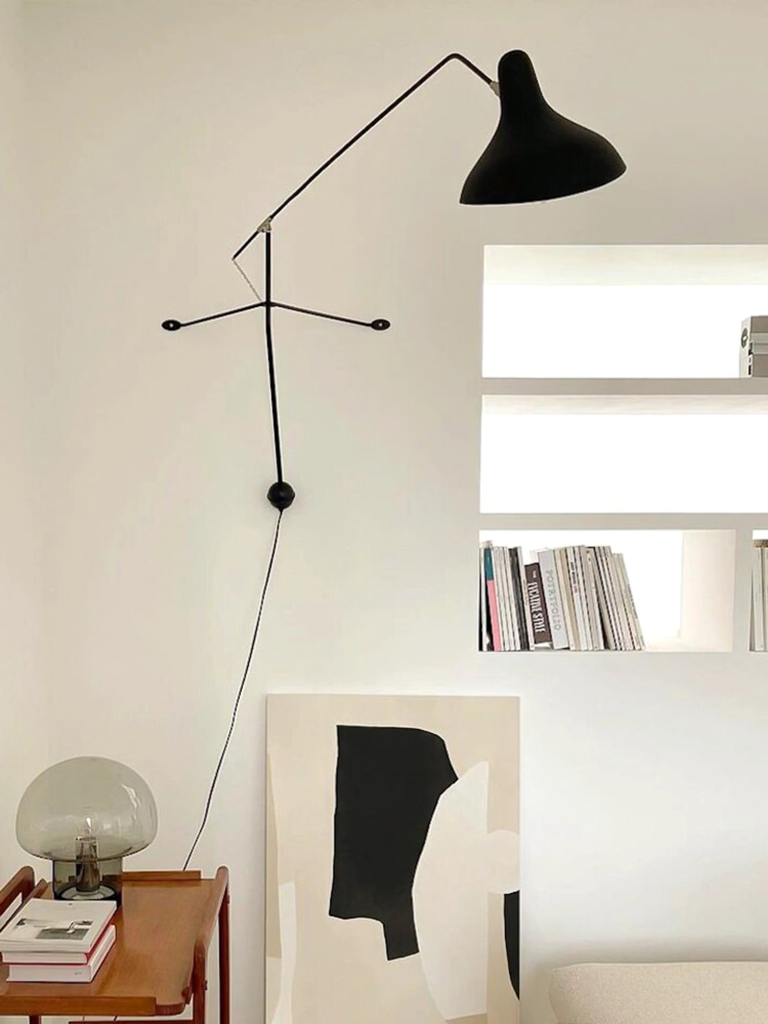 Ivsolarae Modern Minimalist Arm Wall Lamp-Neutral Decor