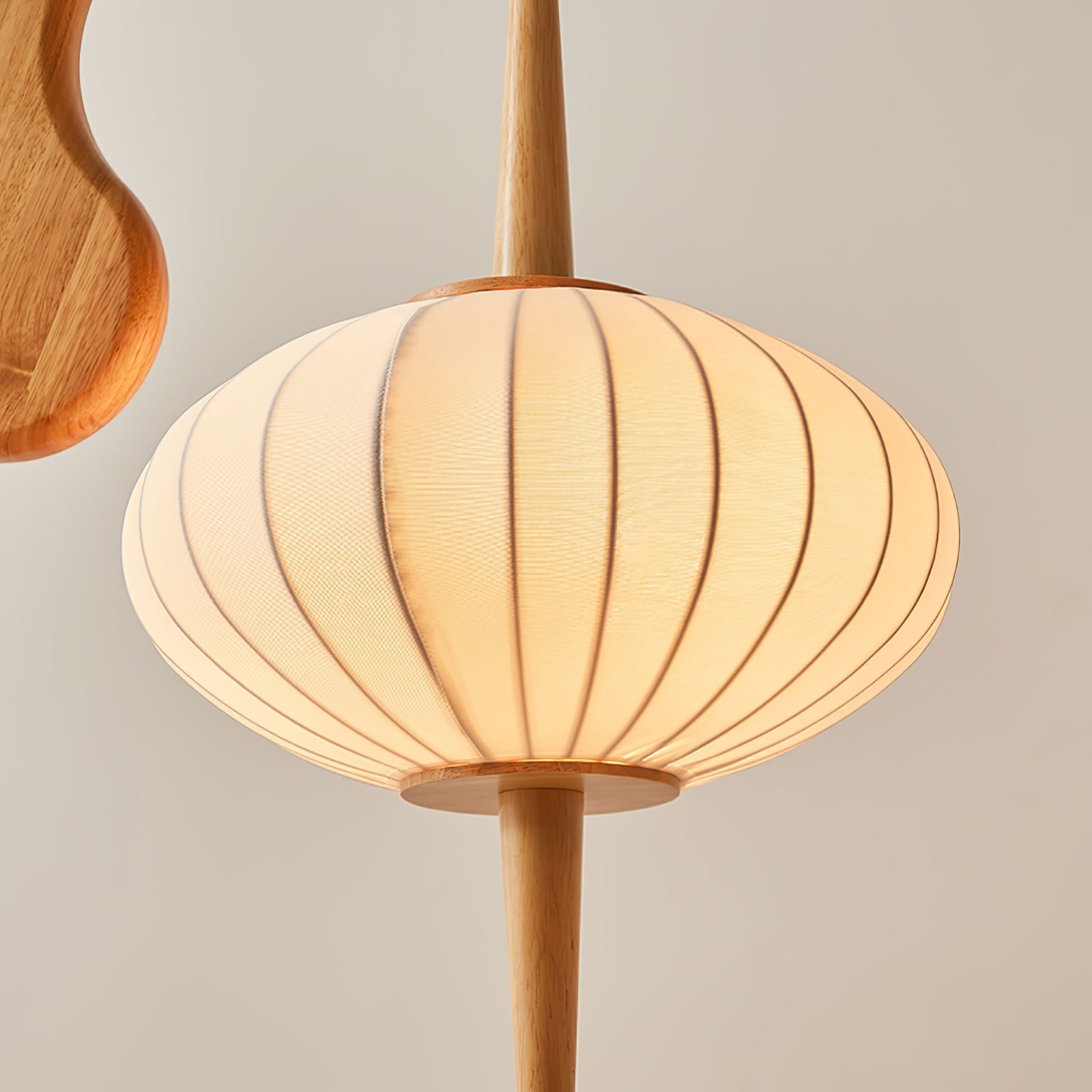 Ulen Mid Century Wooden Floor Lamp-Neutral Decor