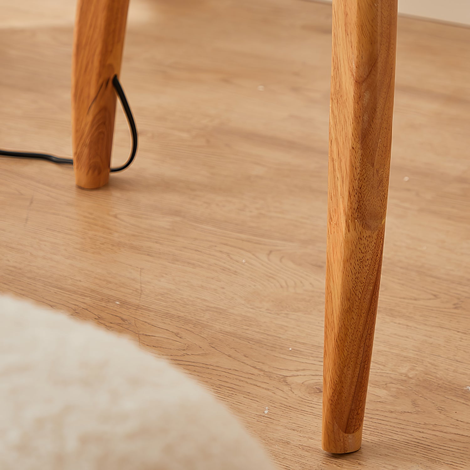 Ulen Mid Century Wooden Floor Lamp-Neutral Decor
