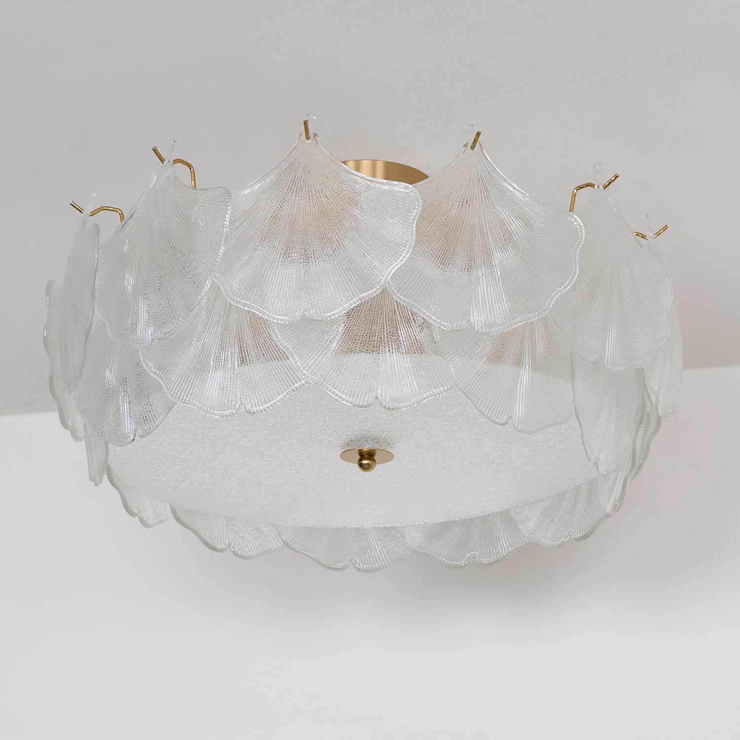 Quineth Maple Leaf Cluster Glass Ceiling Light-Neutral Decor